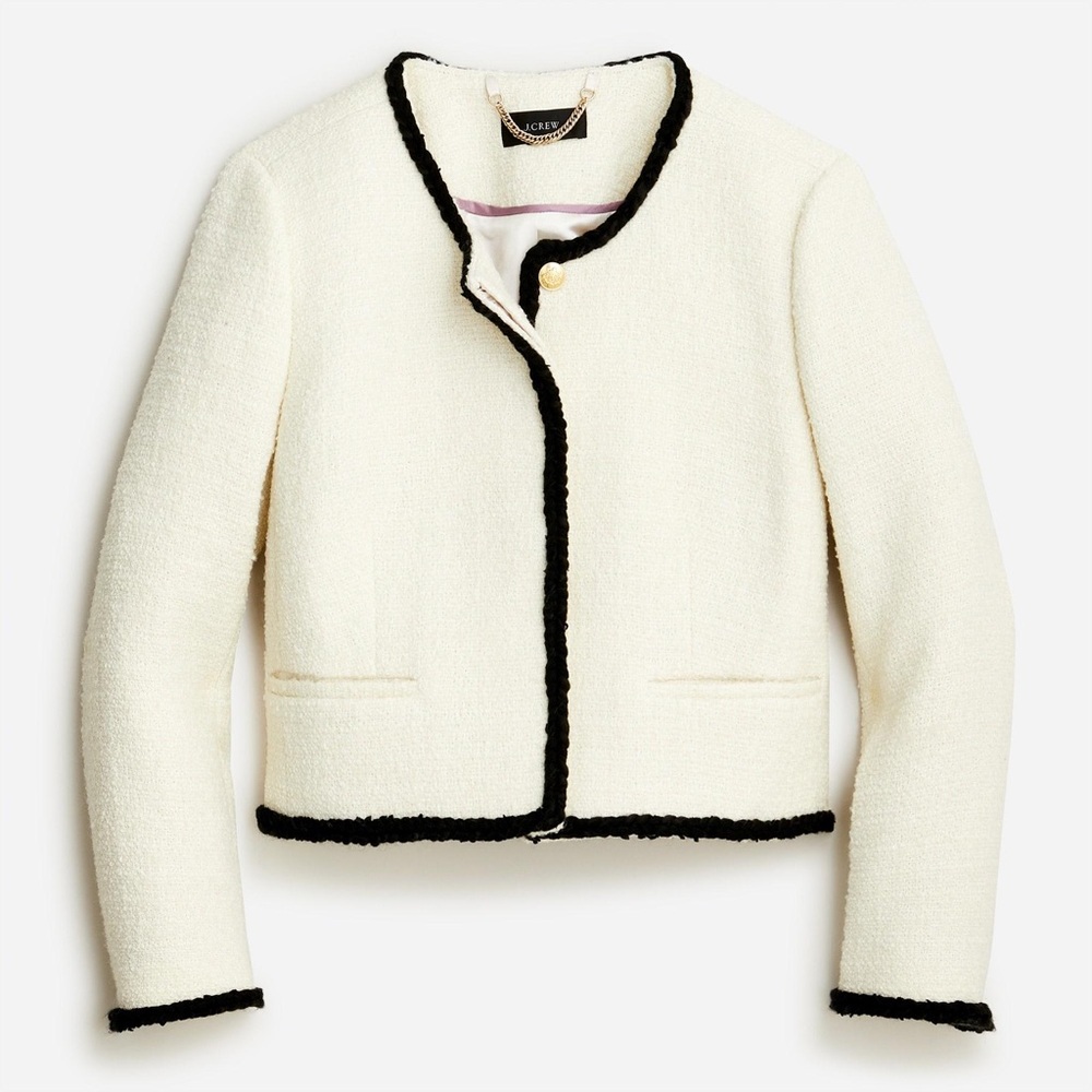 NWT J. Crew Louisa Lady Jacket in Maritime Tweed - Picture 2 of 5